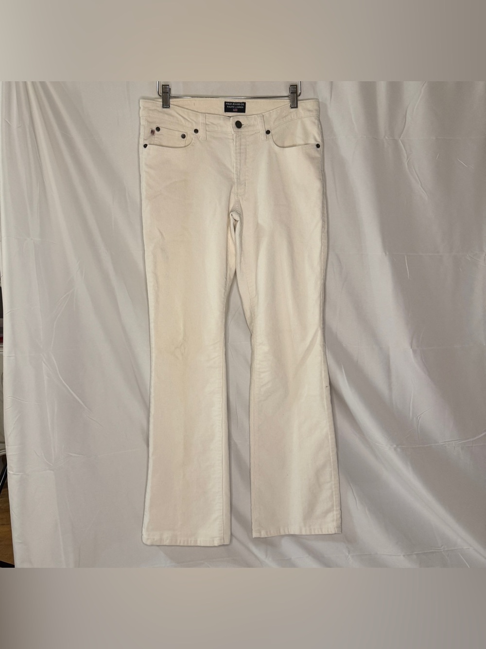 Vintage Polo Ralph Lauren White Corduroy Bootcut Pants